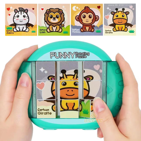 4IN1 Rotating Puzzle for Kids Fidget Toys 3 4 5 6 7 8 Year Old 4 Puzzles in 1  Fine Motor Skills, Gift for Boys & Girls Ages 3+.