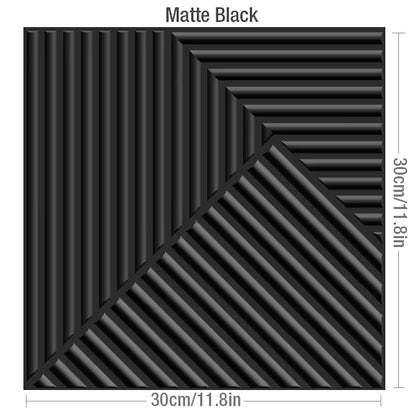 12pcs 30cm 3D textured wall panel 3D wall sticker Wood grain wall decor, suitable for living room, hall, bedroom, hotel, office