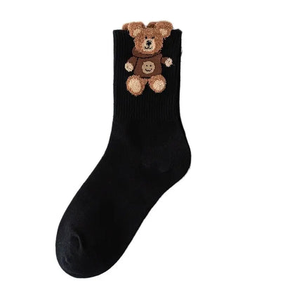 3 Pairs Cool Women Cute Cartoon Cotton Socks Set Female Korean Ladies Japanese Girls Students Short Socks For Women.