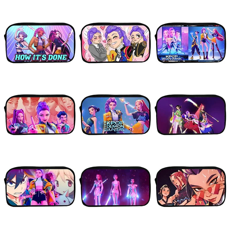 Kpop Demon Hunter Federmäppchen Cartoon Huntrix Federmäppchen Student Stiftetui Schule Schreibwaren Box.