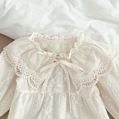 2023 neue Frühjahr 0-24 M Baby Mädchen Kleidung Infant Baby Mädchen Overall Lange Ärmeln Baumwolle Stickerei Neugeborenen baby Mädchen Bodys.