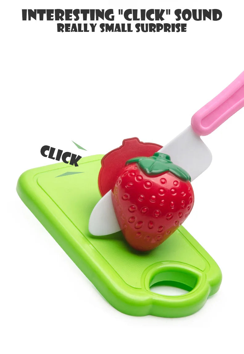 6/10/13/24Pcs Kitchen Fun Cutting Fruits and Vegetables Food Play House Set Puzzle Education Toys For Kids Boys Girls Xmas Gifts.