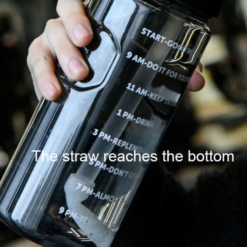 Super-large Capacity Water Cup  Student Outdoor Sports and Fitness  Shock-resistant and High-temperature Resistant Water Bottle.