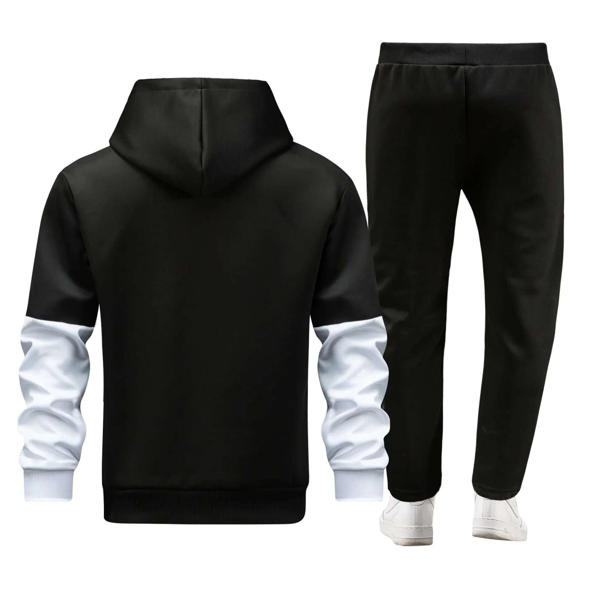 Herren-Sportbekleidung, Kapuzen-Cardigan-Set, europäische Größe, schmale Passform, Freizeitkleidung, koreanischer Stil, Sportanzug, bequem, atmungsaktiv.