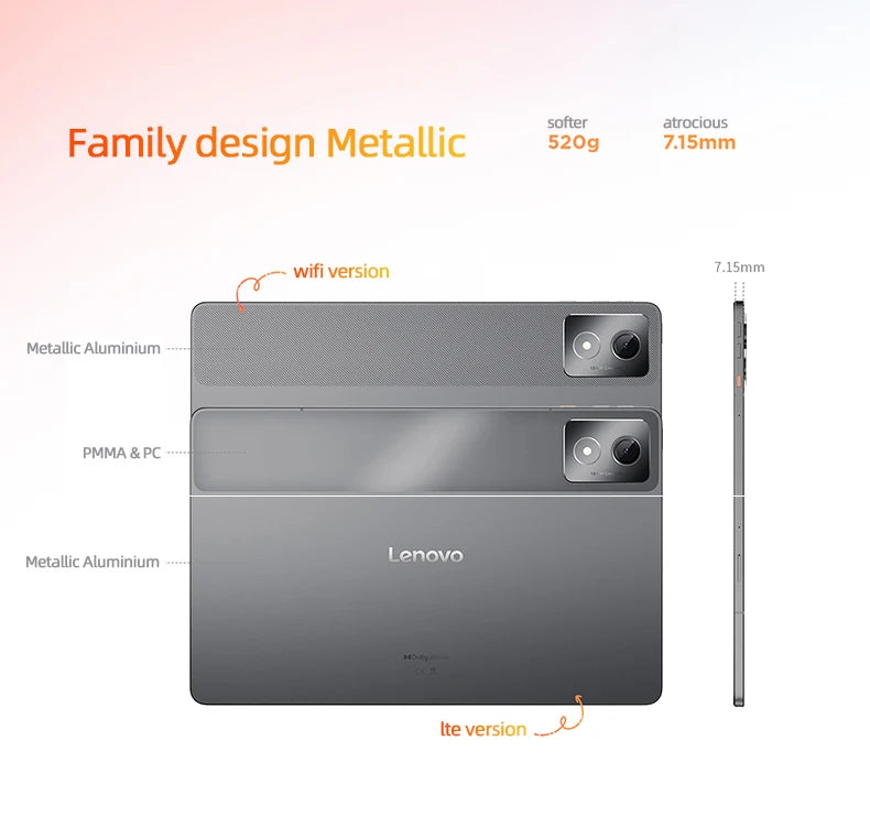 Lenovo Zhaoyang K11 TB352FC Y700 Tablet Global Version 6G+128G WIFI Version Tablet 8600mAh 11.5'' 90Hz 400nits Tablet.