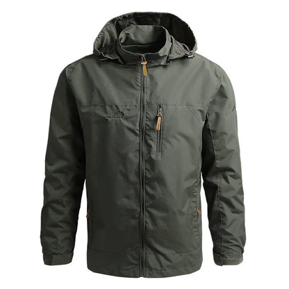 Windbreaker Men Tactical Jacket Waterproof Outdoor Hooded Coat Sports Military European Size S-5XL Field Climbing Thin Outwear.