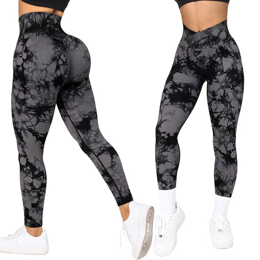 Tie Dye Fitness Legging Frau Push-Up Workout Sport Leggings Frauen Scrunch Butt Weibliche Outfit Gym Nahtlose Legging Hosen