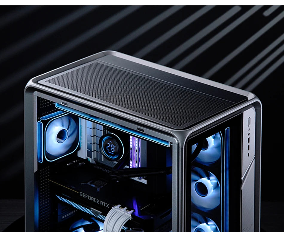 JONSBO BO400 ATX Desktop Case Aluminum Side View Sea View Room Chassis Supports 360 Water-cooled 10 Fan Positions