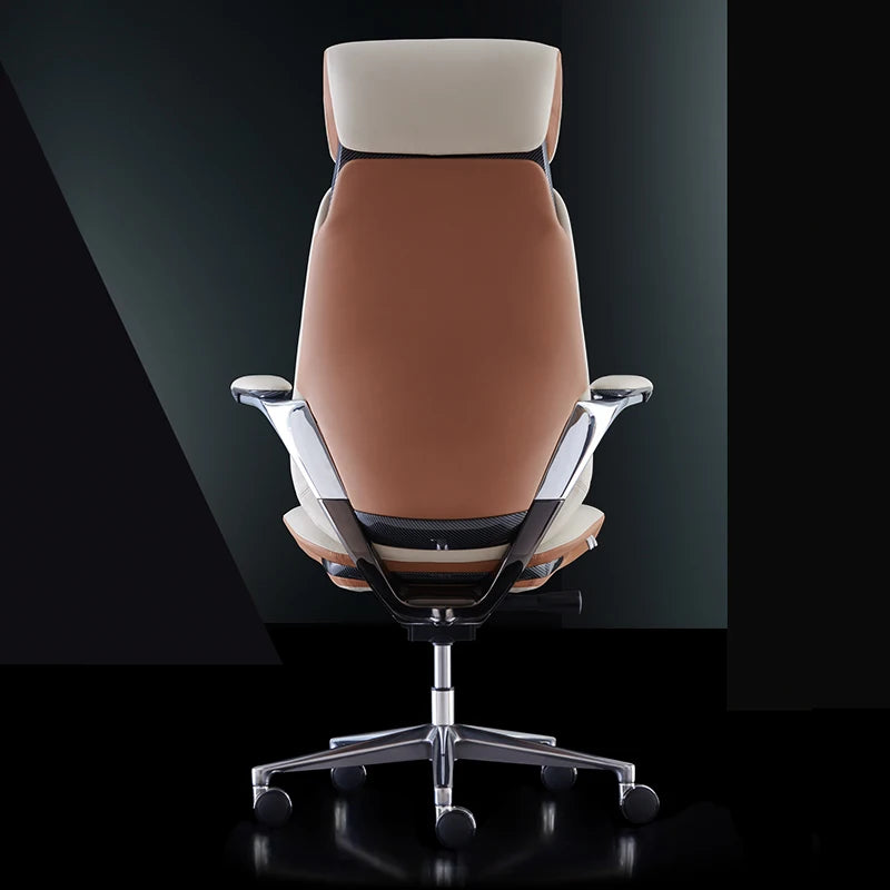 Studie Drehbarer Bürostuhl Liege Moderner Lazy Ergonomischer Thron Leder Bürostuhl Nordic Computer Mobilya Salonmöbel