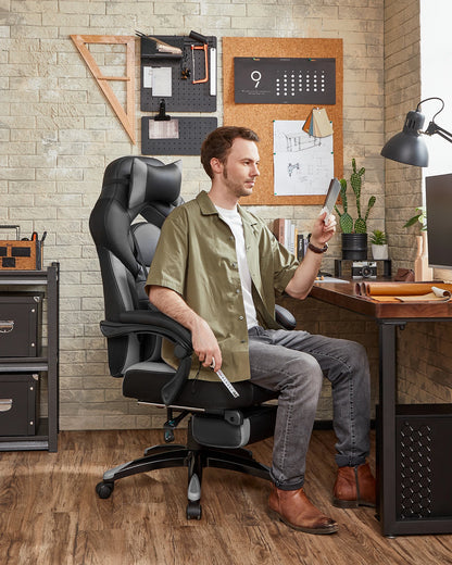 SONGMICS Gaming-Stuhl, Bürostuhl, höhenverstellbar, Home-Office