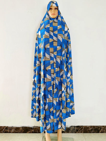 6XL  Muslim Womens Hooded Abaya African Sleeveless Prayer Garment Kaftan Dress With Hijab Floral Dubai Saudi Robe Ramadan