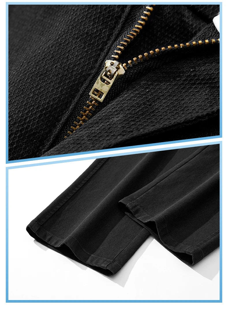 Mens Lyocell Straight Loose Elastic Waist Jeans 2025 Autumn Winter Fashion Brand Comfortable Versatile Pants Plus Size 5XL.