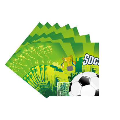 Fußball Fußball Geburtstag Dekorationen Aluminium Film Ballon Geschirr Teller Tasse Servietten Tischdecke Baby Dusche Party Supplies