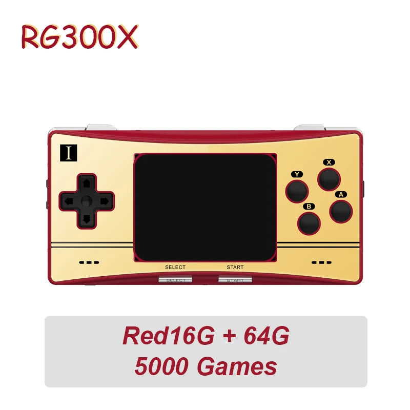 ANBERNIC RG300X Retro Portable Game Console 3.0” IPS Screen Video Game Player Support HD Out Built 5000 Classic Games Kids Gift.