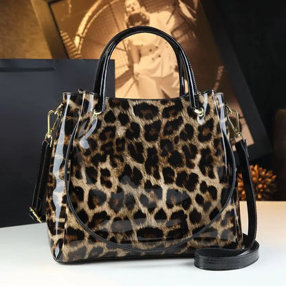 Genuine Leather Women Handbags New Tote Bag Fashion Crocodile Print Bucket Bag Retro Shoulder Messenger Bags Trend 2025