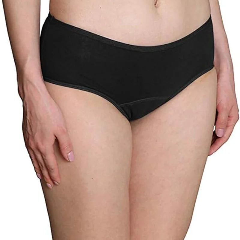 5pcs Teen Girl's Cotton Menstrual Period Panties Pack of Multipack Women Leak-Proof Protective Underwear Briefs.