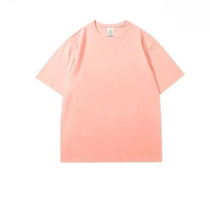 400gsm High Qualtity Oversized Heavy Weight T-shirt for Men Short Sleeve Tee Cotton Solid Color Trend Leisure Streetwear Large