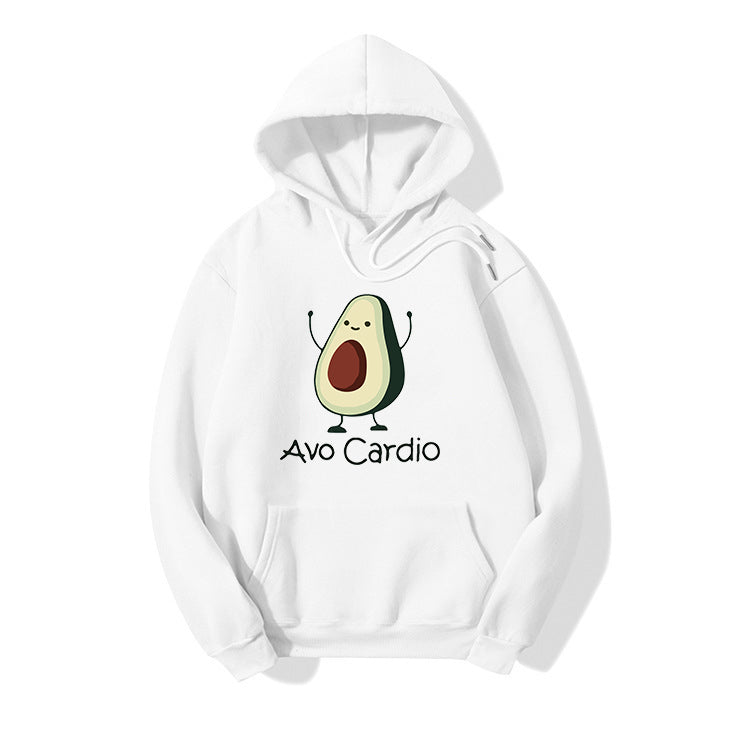Blessyuki niedlichen Avocados Muster druck lässige Hoodies Frauen Herbst Winter neue einfache Langarm Student Sweatshirt plus Größe Top.