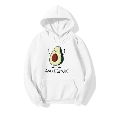 Blessyuki niedlichen Avocados Muster druck lässige Hoodies Frauen Herbst Winter neue einfache Langarm Student Sweatshirt plus Größe Top.