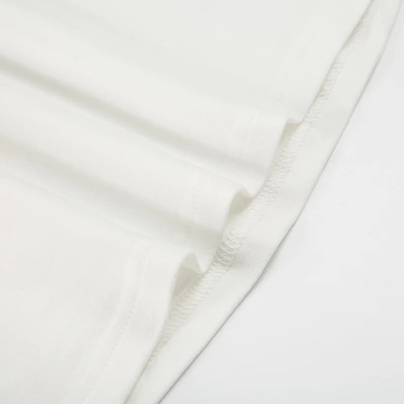 Trendix Basic Long Sleeve Crop Tops Women Summer O Neck Loose Casual Solid Pullover Top Ladies Street Party Club Fashion T Shirt.