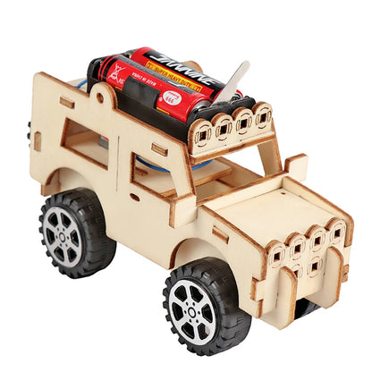 DIY Science Toys Children Educational STEM Projects Kits 3D Assemble Car Boat Model Wood Puzzle Toy Scientific Experiment Kit.