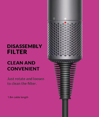 Diffuser Hairdryer Ionic Professional Electric Hair Dryer Heat Leaf Blow Drier With Diffuser Leafless Ion Air Blower Woman 5in1.