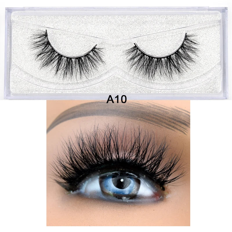 Visofree Eyelashes 3D Mink Eyelashes Long Lasting Mink Lashes Natural Dramatic Volume Eyelashes Extension False Eyelashes D08