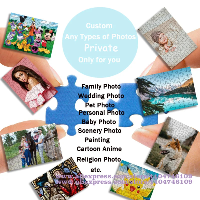 Disney Princess Puzzle Elsa Ariel Snow White Jigsaw Puzzles for Girl Children's Educational Toys Diy Gift108/200/300/500/1000Pcs.