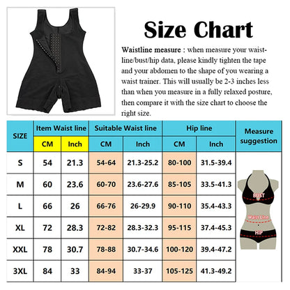 Fajas Reductoras Body Shaper Slimming Sheath Flat Belly Shapewear Tummy Control Bodysuit Postpartum Bodices Girdles Woman Corset.