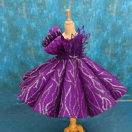 2024 kinder Laufsteg Abendkleid Host der Leistung Kleidung Hochzeit Geburtstag Party Blumen Mädchen Kleid A3705