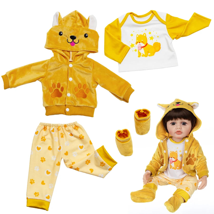 New Doll Clothes For 20-22Inch Baby Doll 50-55cm Reborn Babies Doll Clothes