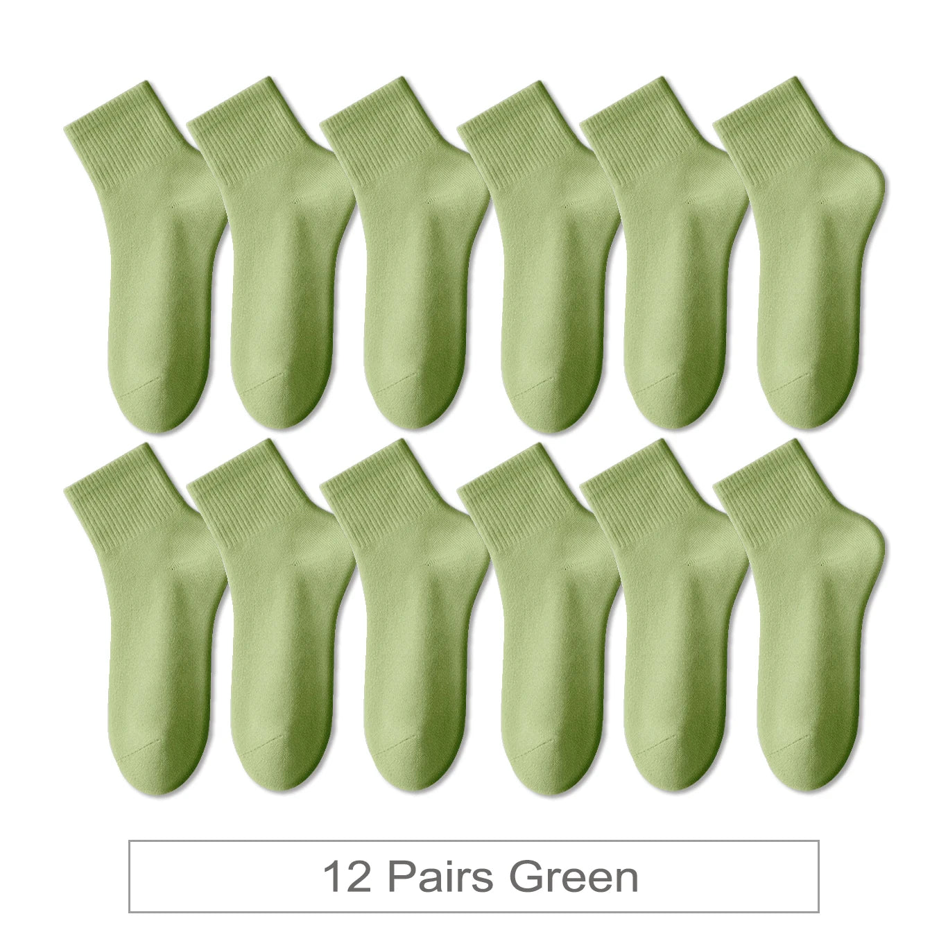 12 Pairs New Woman Cotton Socks Men Sock Short Ankle Colorful Autumn Spring Soft Breathable Colorful Girl Sock