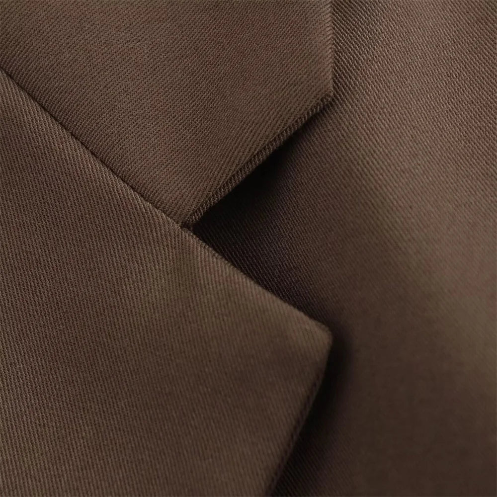 Spring and Summer New Product Women's Wear with Belt Straight Sleeve Casual Suit Coat Waist and Pants Set.