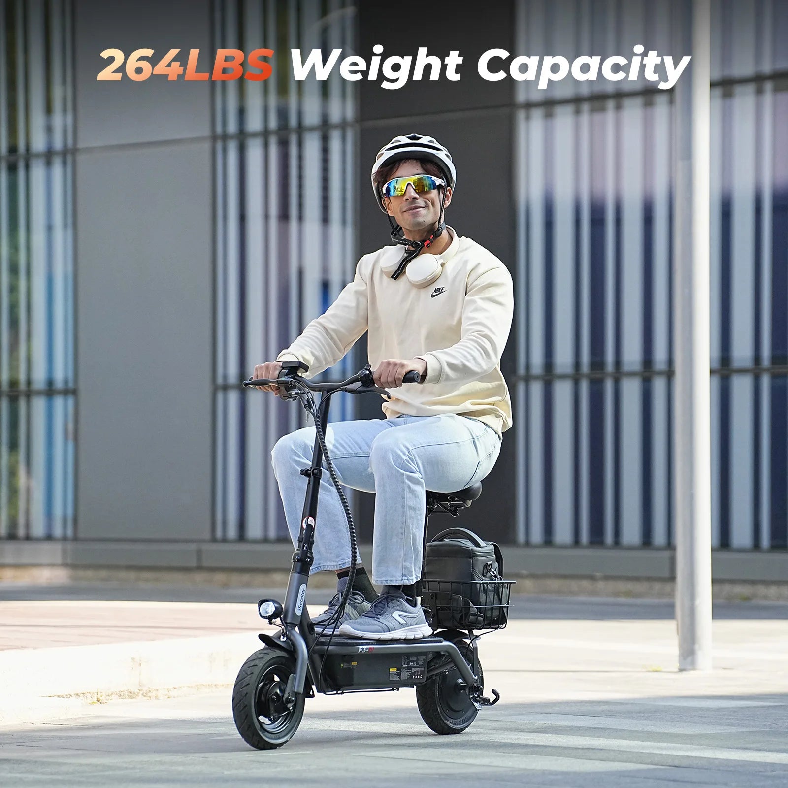 ISCOOTER F3 Adult Electric Scooter 1000W motor E-Scooter 48V13AH 10" Inflatable road Tires Foldable EScooter.