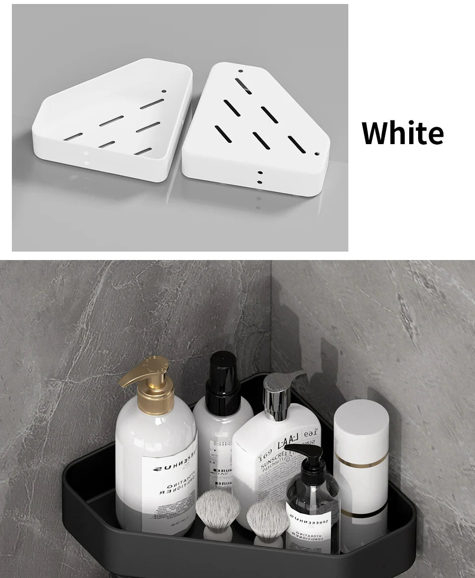 Badezimmerregal Badezimmer Make-up Shampoo Organizer Aluminium Badezimmer Organizer Duschregal Badezimmerzubehör