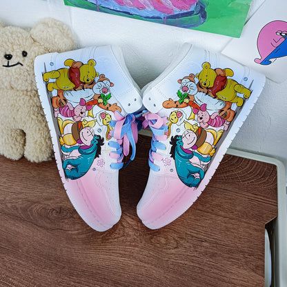 New The Disney family cartoon girls  princess cute Casual shoes non-slip soft bottom sports shoes for girl gift.