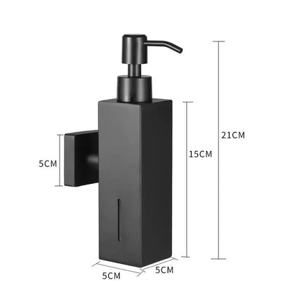 250 ml manueller Seifenspender aus gebürstetem Edelstahl zur Wandmontage, goldener schwarzer quadratischer runder Seifenspender für Hotelbadezimmer