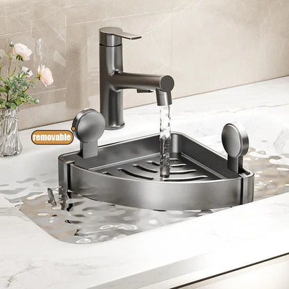 Badezimmerregale, Saugnapf, Wandmontage, Eckregal für Dusche, ohne Bohren, Zubehör, Zubehör, Hardware-Befestigung, Zuhause