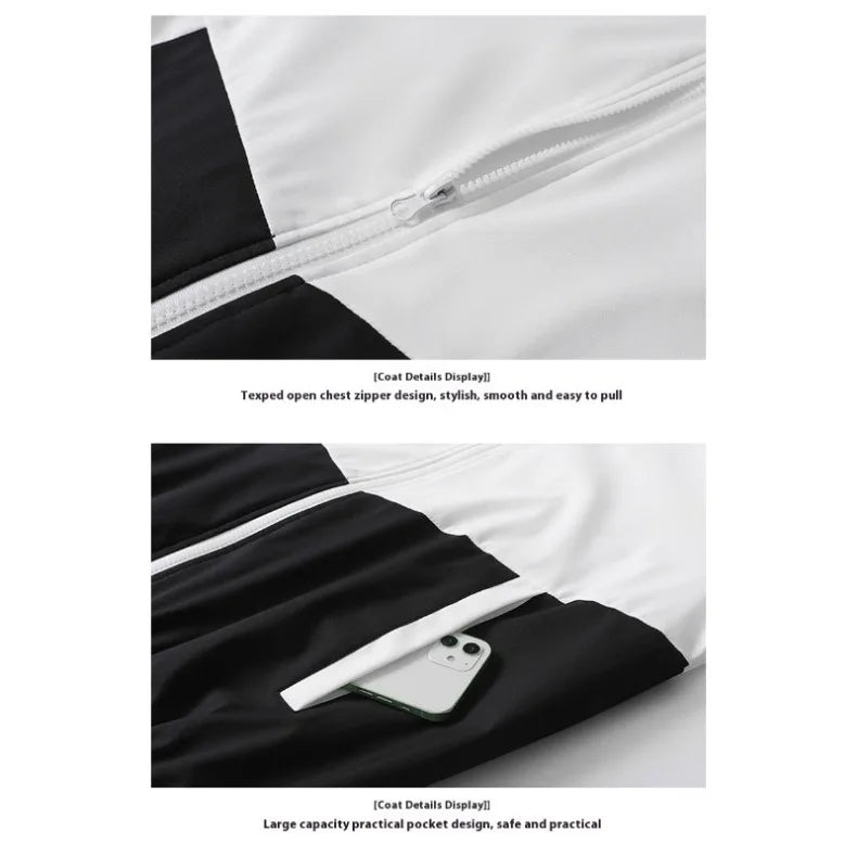 Spring and Autumn Men's Hooded Sports Leisure 2-piece Sets New Fashion Jacket and Pants Hip Hop Casual Running Sportswear Men.