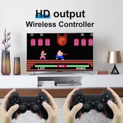 M8 4K TV Game Stick Video Game Console Built-in 40000 Games Wireless Gamepads Controller TV Retro Handheld Game Player for PS1.