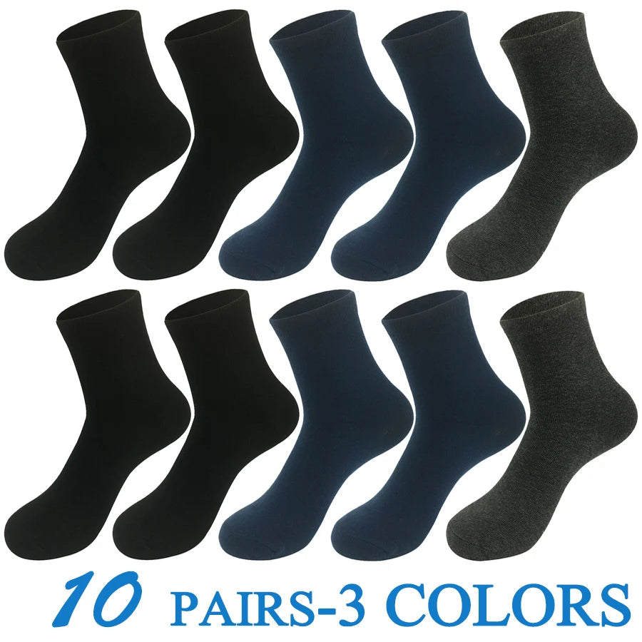 5 Pairs/Lot Socks Men Cotton Dress Wedding Black Grey White Brand Fashion Meias Male Breathable Casual Long Sock Gift 2024 New.