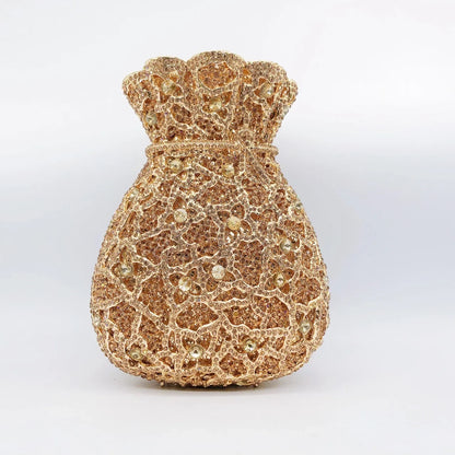 Diamond Dinner Hollow Rhinestone Banquet Clutch Bag Handtassen Dames Bolsos De Fiesta Para Mujer Boda Women's Rhinestone Handbag.