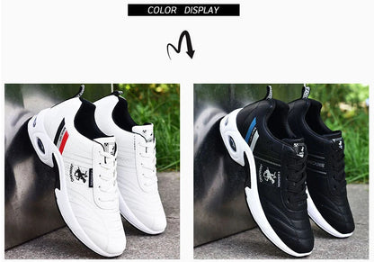 Brand Men's Sneakers Versatile Air Cushion Running Shoes Men Platform Leather Vulcanized Shoes Breathable Men Casual Sport Shoes.