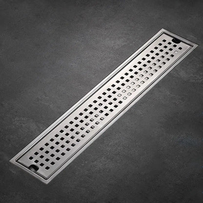 Mit Siebabdeckung, Duschbodenablauf, rechteckige Form, Edelstahl, Badezimmer-Waschbecken-Sieb, abnehmbar, geruchshemmend