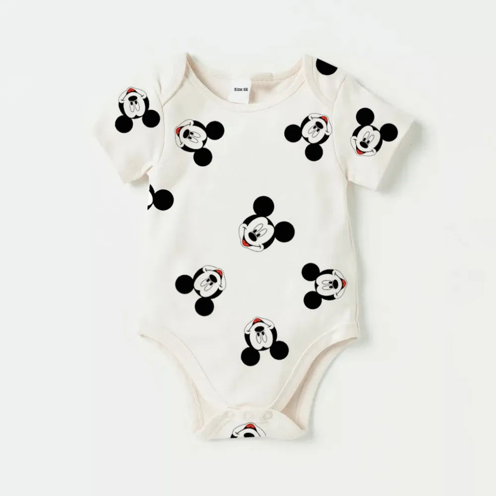 Sommer Baby Body Mickey und Minnie Neugeborenen Baby Kleidung Taste Design Baby einteiliges für 0-24 Monate Baby junge Mädchen Kleidung.