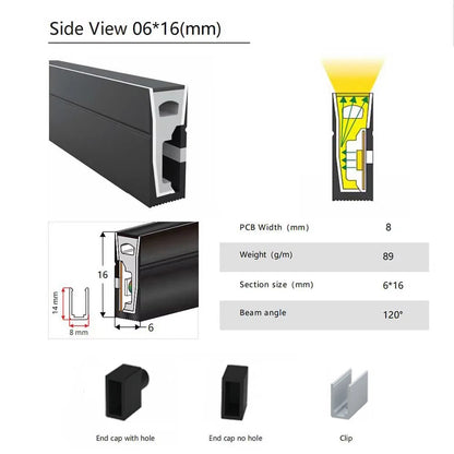 Silicone Neon Tube IP67 Waterproof Flexible Soft Silica Gel Sign 1m 2m 3m 4m 5m For WS2811 WS2812B 5050 2835 COB LED Strip Light