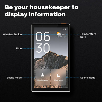MOES Tuya Wifi Smart 5-Zoll-Touchscreen US Center Control Panel Sprachsteuerung Alexa und ZigBee Gateway Eingebaute Szenensteuerung