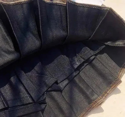 Plaid Woolen Pleated Skirts for Women Fall Winter High Waist Preppy Warm Mini Skirts Lady Fashion Korean All-Match A Line Skirts.