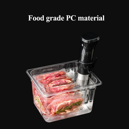 6L Sous Vide Cooker Container For Immersion Circulators Sous-Vide Machine Food Grade PC Material Immersion Thermostatic Cooking.