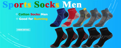 5 Pairs/Lot Running Socks Men Sports High Quality Cotton Colorful Outdoor Cycle Casual Breathable Long Sock Male Gifts 5 Styles.